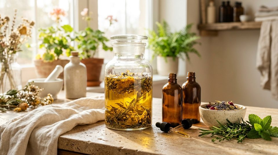 Tinctures, oils & infusions.
